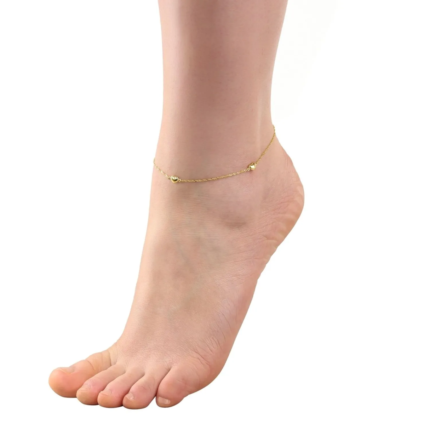 amor Enkelband Voor Dames En Heren, Unisex, Goud 375 | Hart