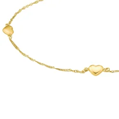 amor Enkelband Voor Dames En Heren, Unisex, Goud 375 | Hart