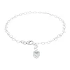 amor Enkelband Voor Dames, 925 Sterling Zilver, Zirkonia Synth. | Hart