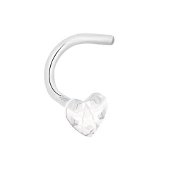 amor Neus Piercing Voor Dames, 925 Sterling Zilver | Hartje