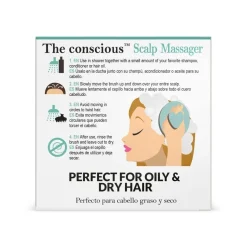 The conscious™ De Bewuste Scalp Massager Shampooing Brush Groen