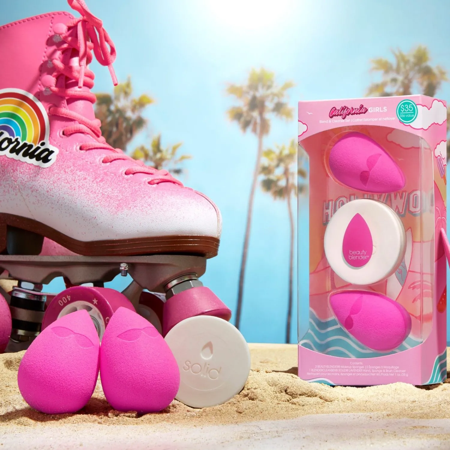 The original beautyblender De Originele Beautyblender California Girls Blend & Cleanse-Set
