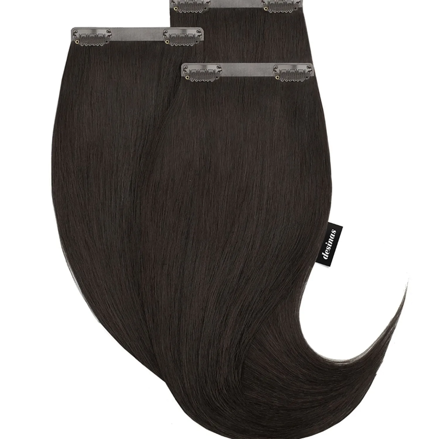 Desinas Naadloze Extensions Zwart