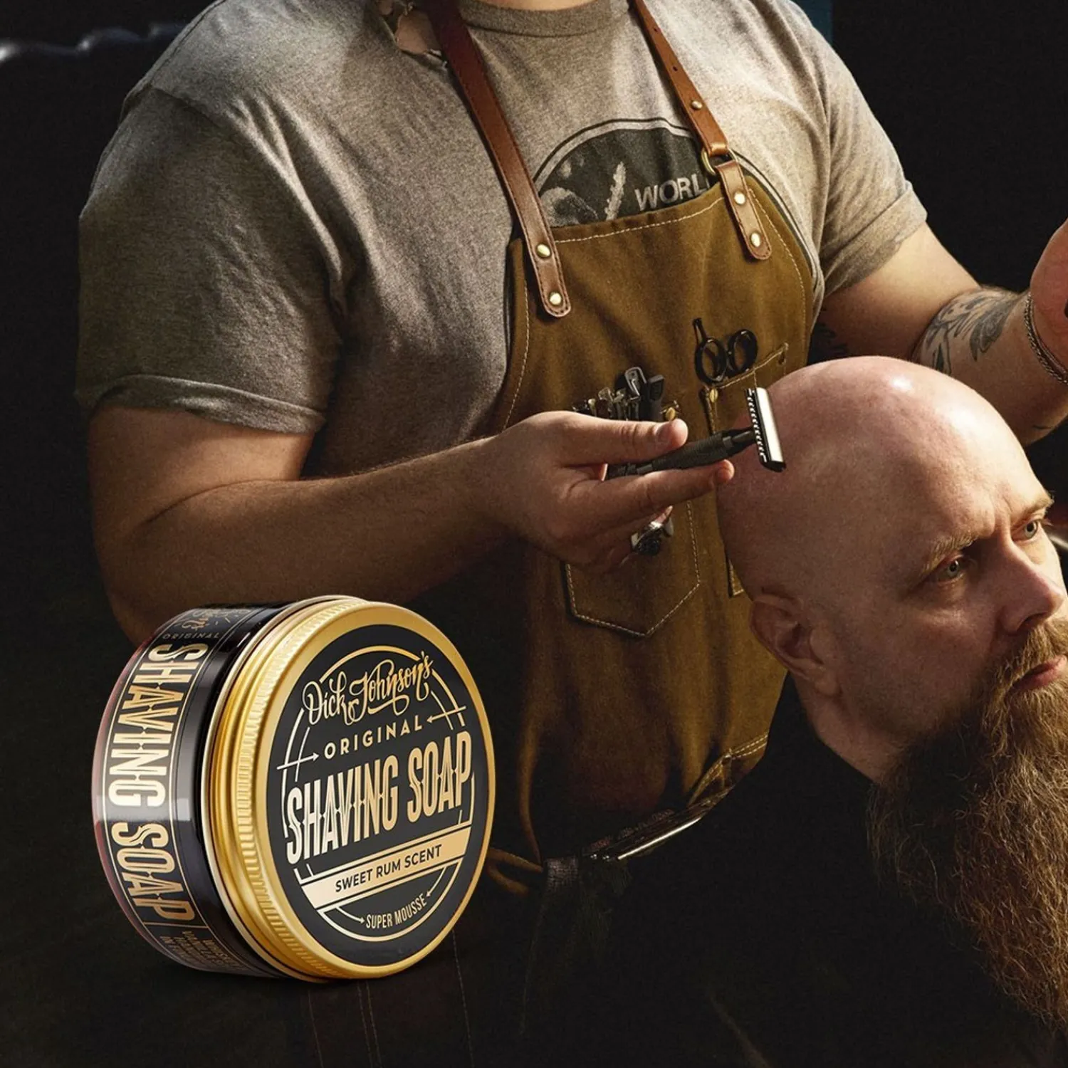 Dick Johnson Shaving Soap Super Mousse Sweet Rum