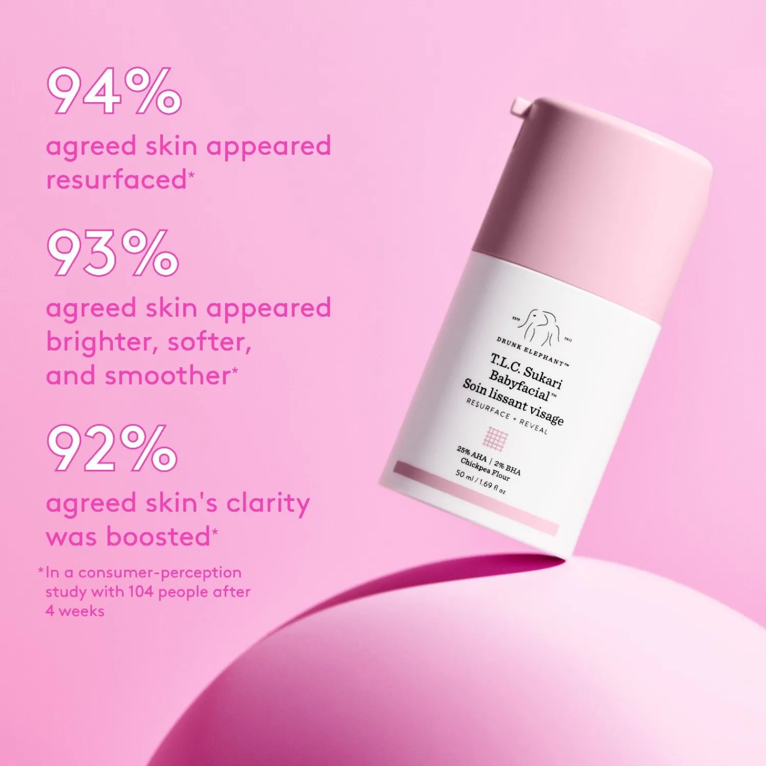 Drunk Elephant Dronken Olifant Tlc Sukari Babyfacial