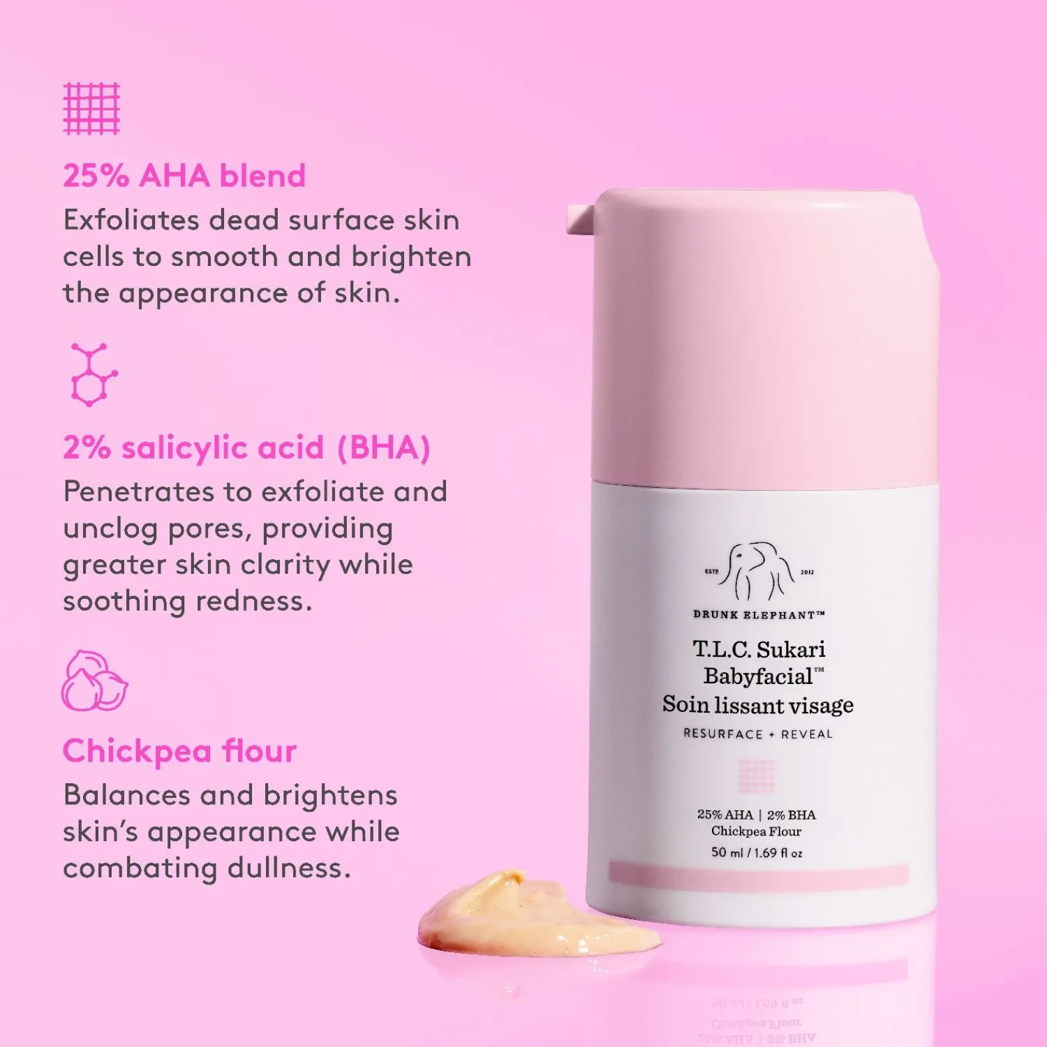 Drunk Elephant Dronken Olifant Tlc Sukari Babyfacial