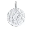 Elli Dames Bedel Plaatje Organisch Gehamerd Blogger Trend In 925 Sterling Zilver