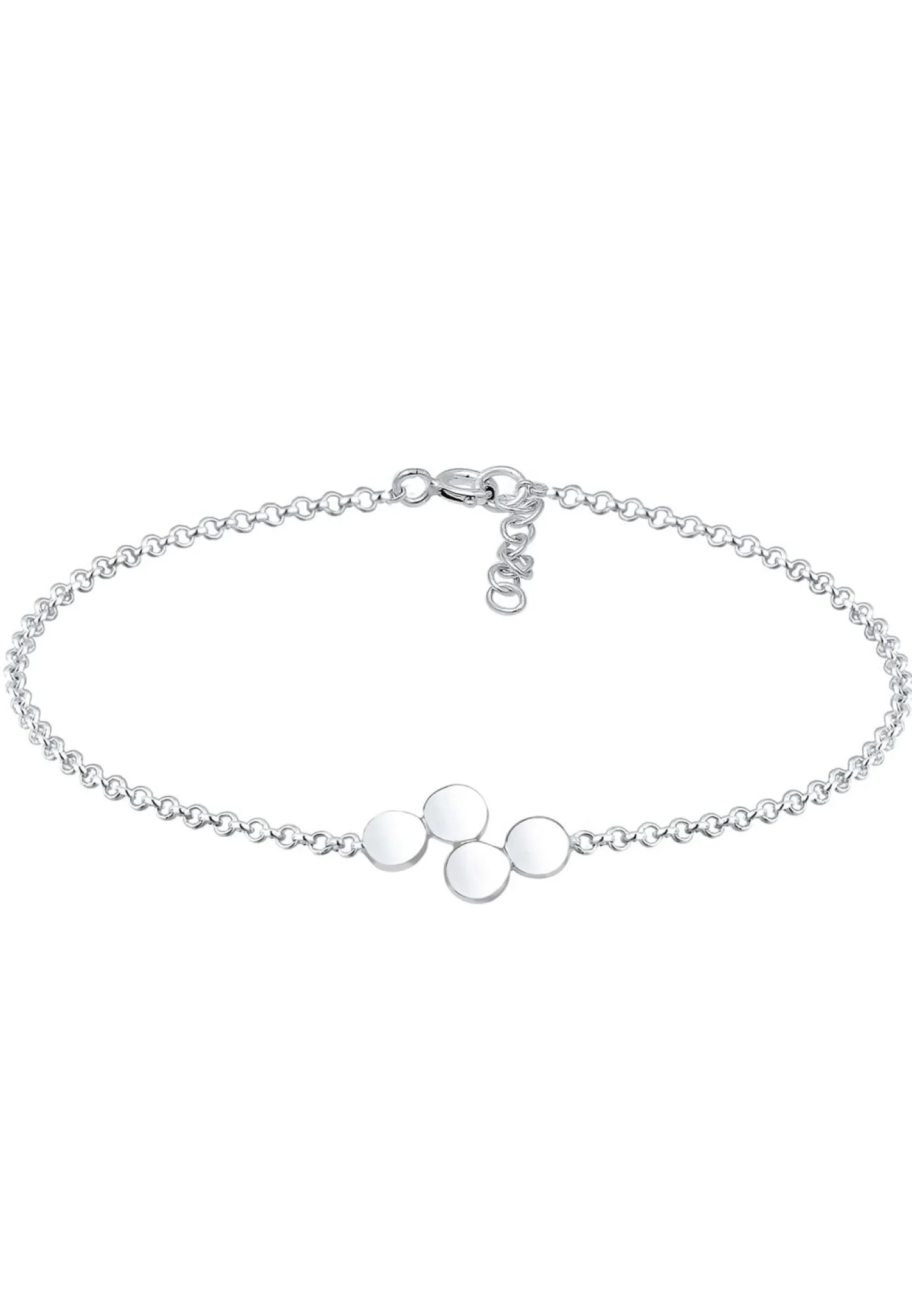 Elli Dames Cirkel Geo Platelets In 925 Sterling Zilver Rose Gold Plated