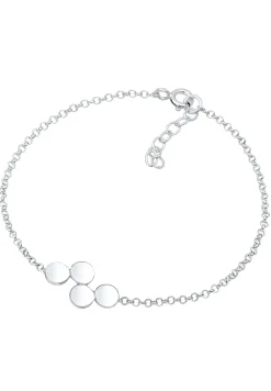 Elli Dames Cirkel Geo Platelets In 925 Sterling Zilver Rose Gold Plated