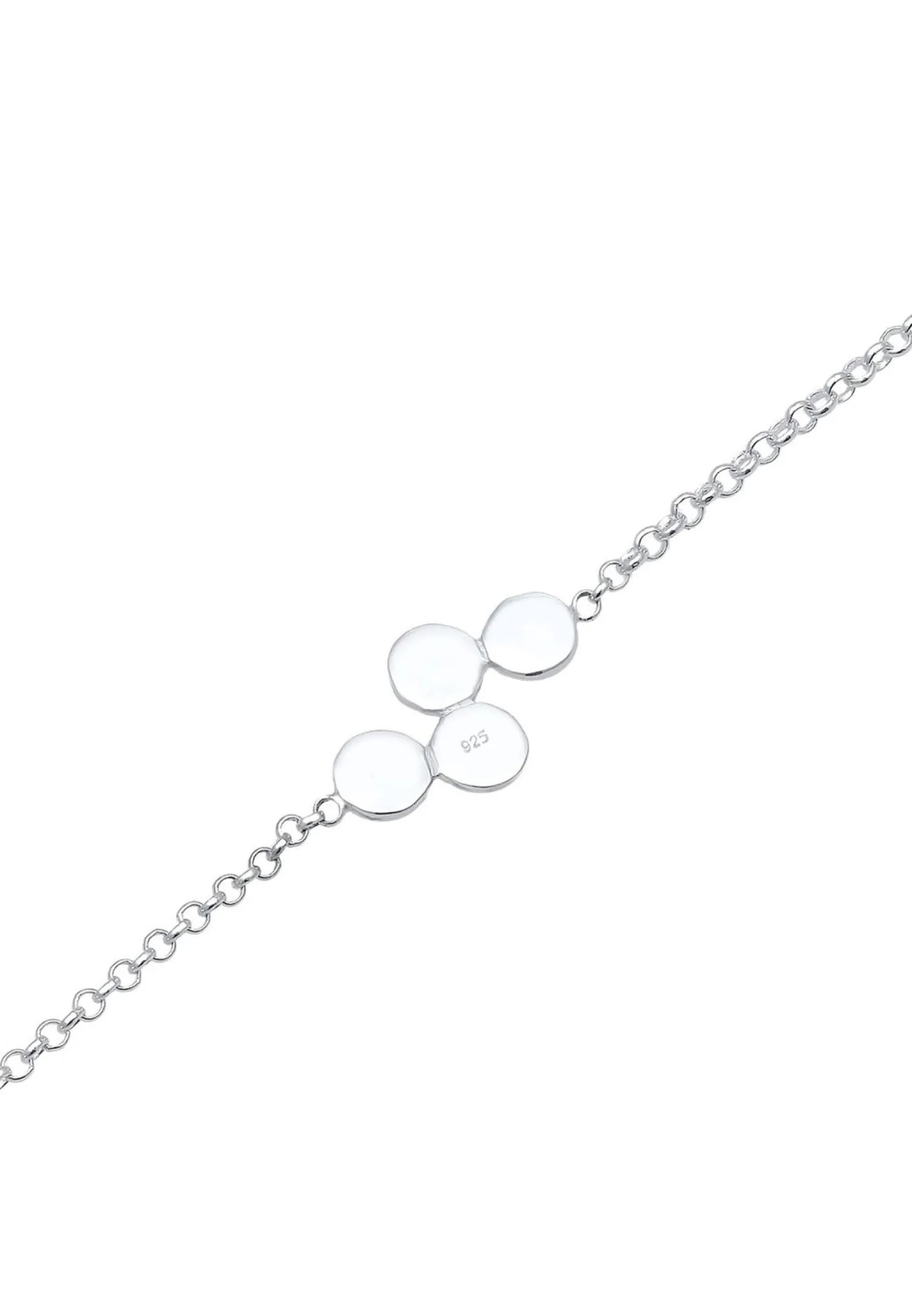 Elli Dames Cirkel Geo Platelets In 925 Sterling Zilver Rose Gold Plated