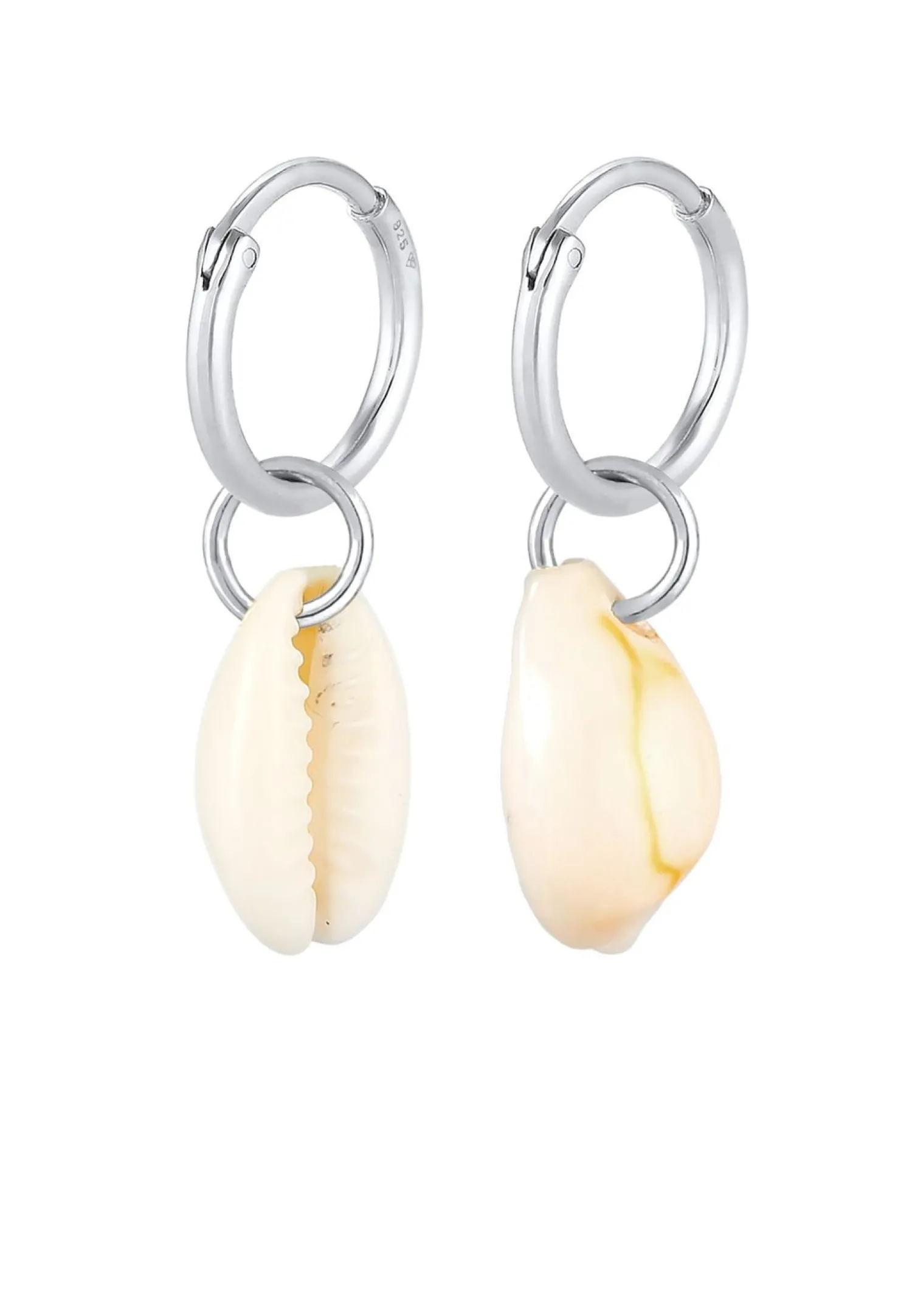 Elli Dames Creools Zee Vakantie Trend Met Kauri Schelpen In 925 Sterling Zilver Verguld