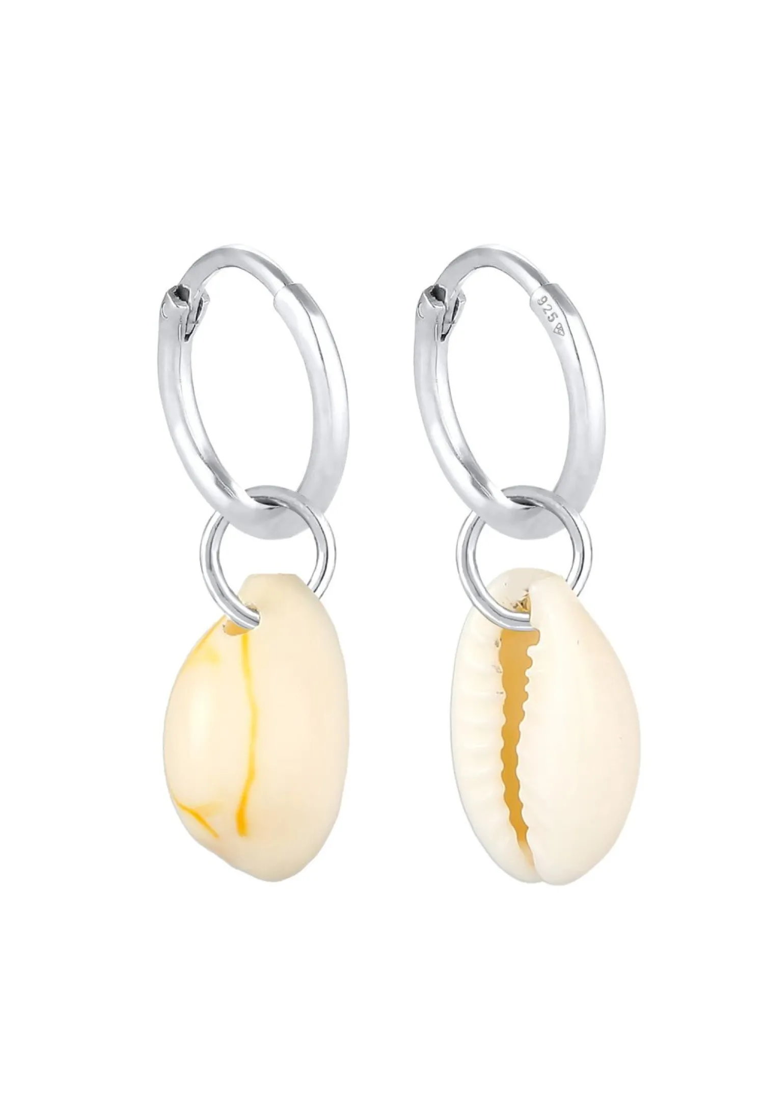 Elli Dames Creools Zee Vakantie Trend Met Kauri Schelpen In 925 Sterling Zilver Verguld