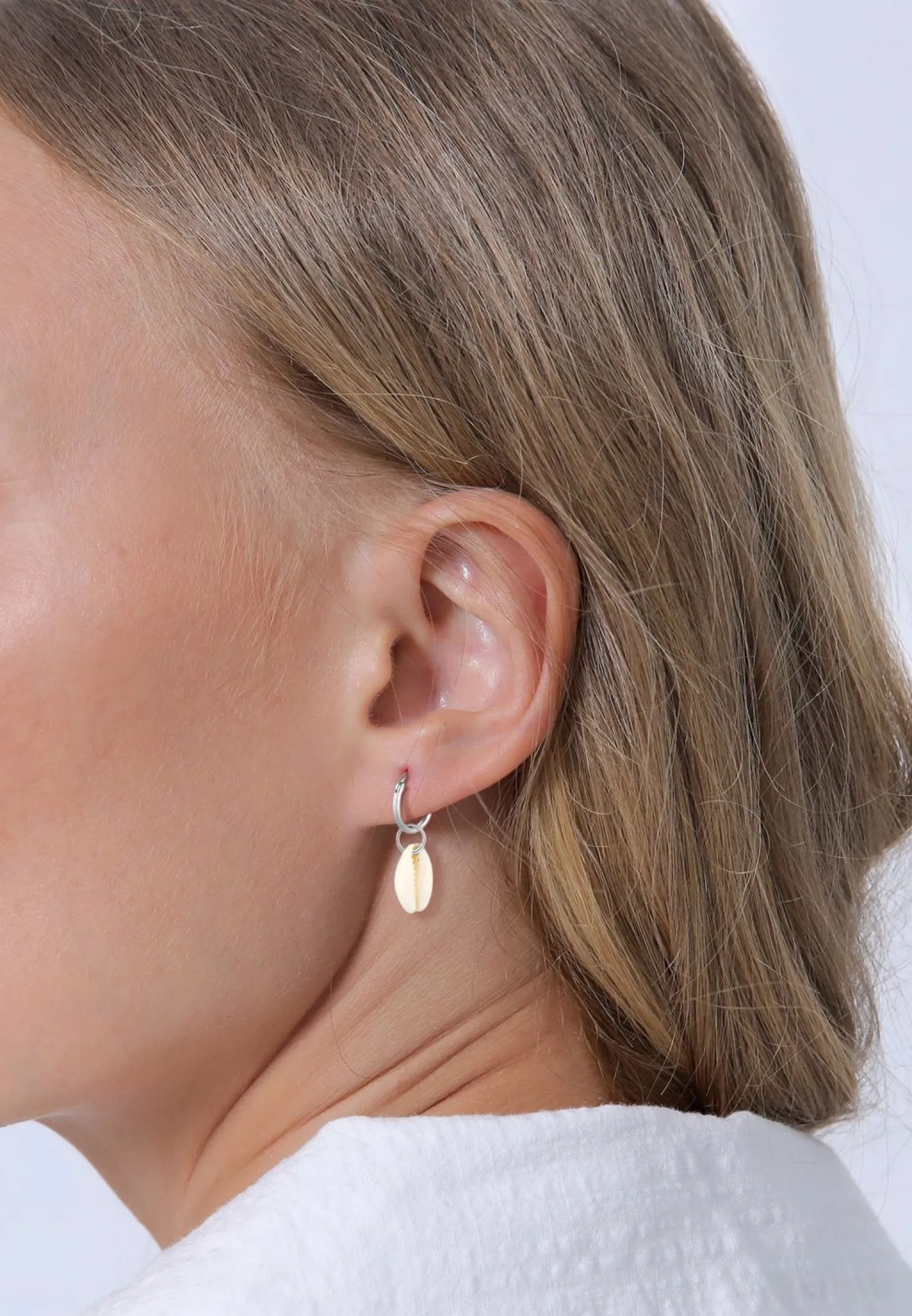 Elli Dames Creools Zee Vakantie Trend Met Kauri Schelpen In 925 Sterling Zilver Verguld