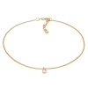 Elli Dames Enkelband Hanger Eenzaam Met Maansteen In 925 Sterling Zilver