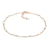 Elli Dames Enkelbandje Elegant Met Zoetwaterparels In 925 Sterling Zilver