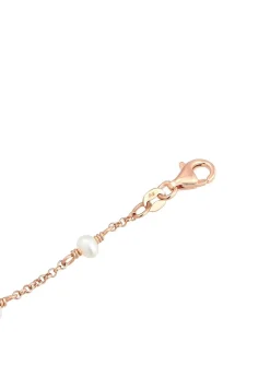 Elli Dames Enkelbandje Elegant Met Zoetwaterparels In 925 Sterling Zilver