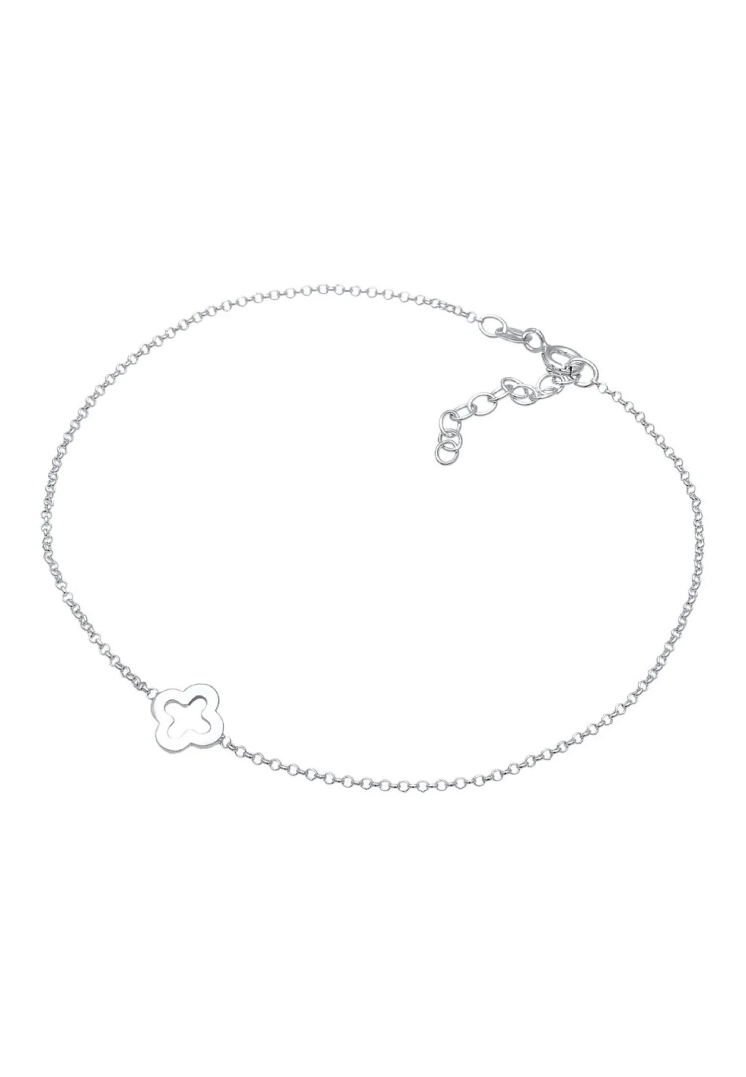 Elli Dames Enkelbandje Klaverblad Hanger Geluk In 925 Sterling Zilver