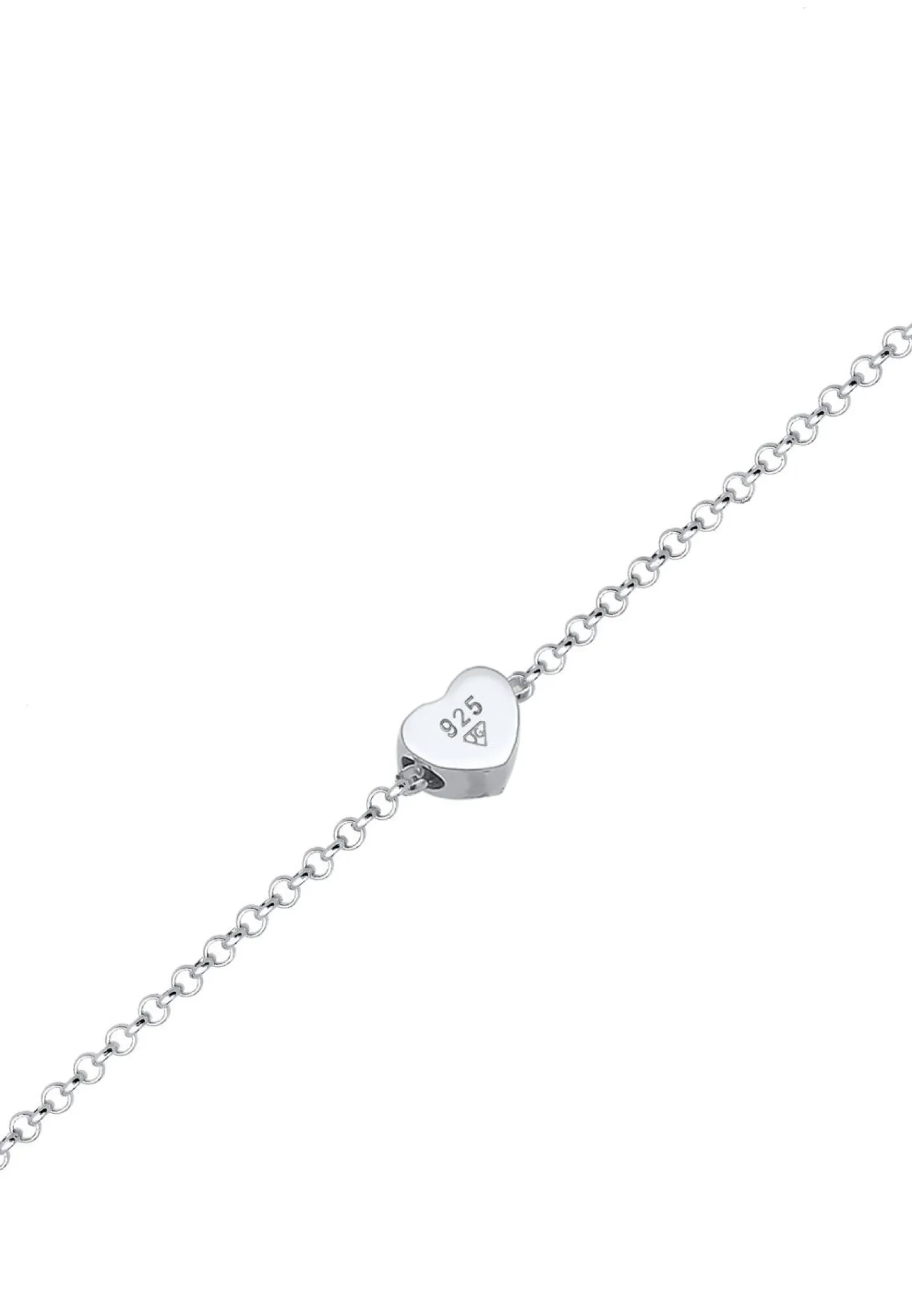 Elli Dames Hart Hanger Stud Oorbellen Basis In 925 Sterling Zilver