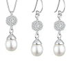 Elli Dames Parel Met Kristallen In 925 Sterling Zilver