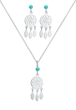 Elli Dames Set Dromenvanger Boho Met Howliet In 925 Sterling Zilver