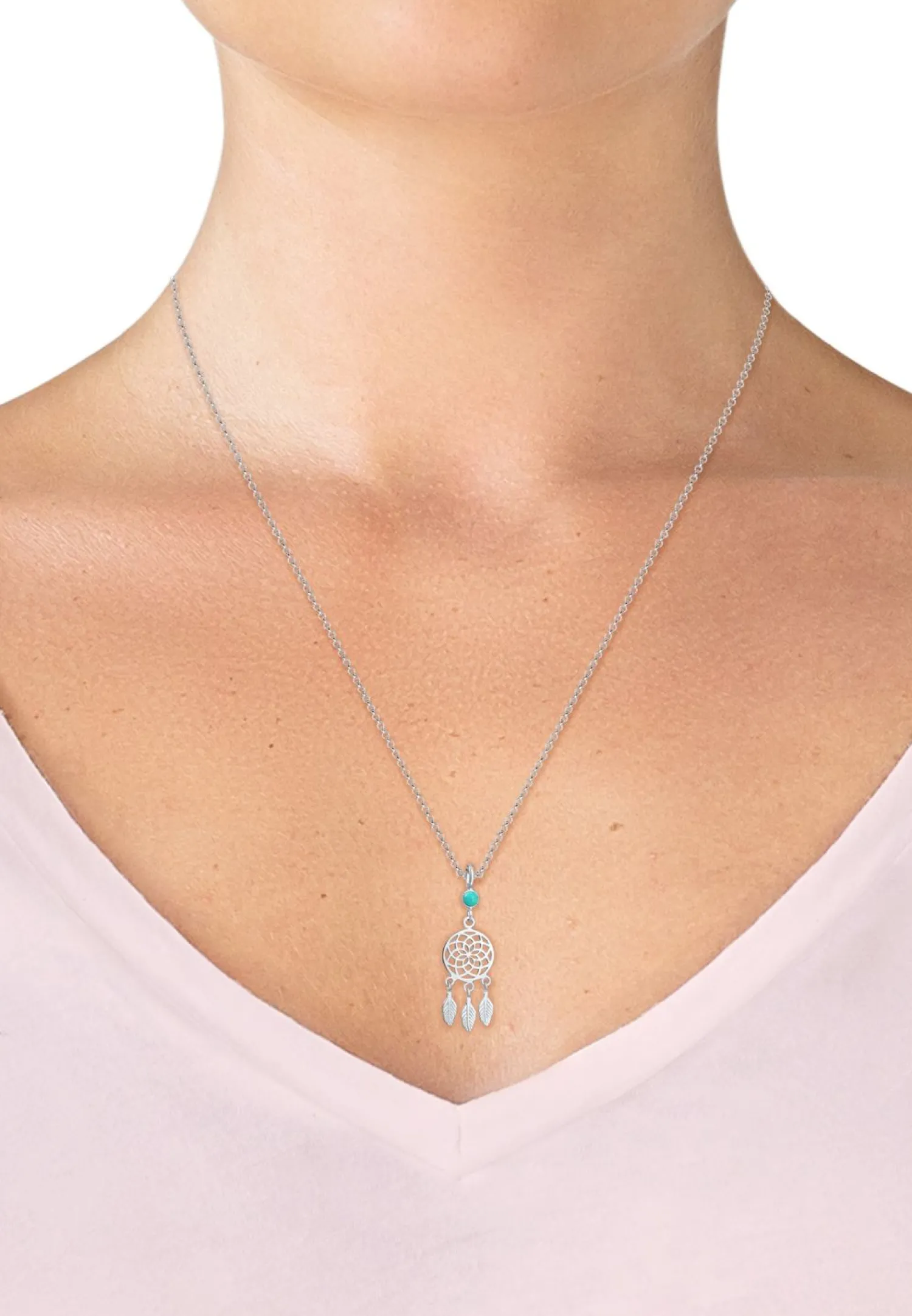 Elli Dames Set Dromenvanger Boho Met Howliet In 925 Sterling Zilver