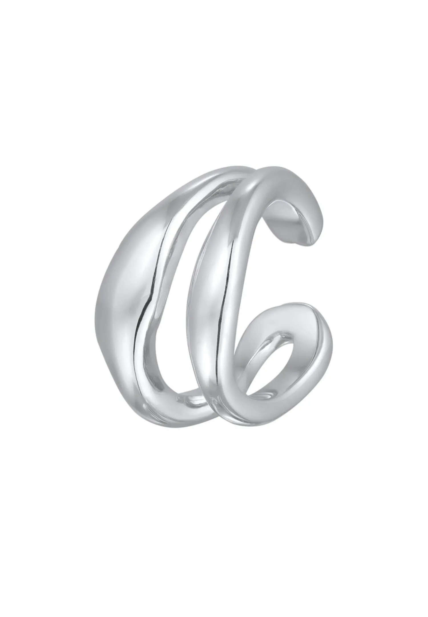 Elli PREMIUM Dames Oorklem Organisch Ontwerp In 925 Sterling Zilver