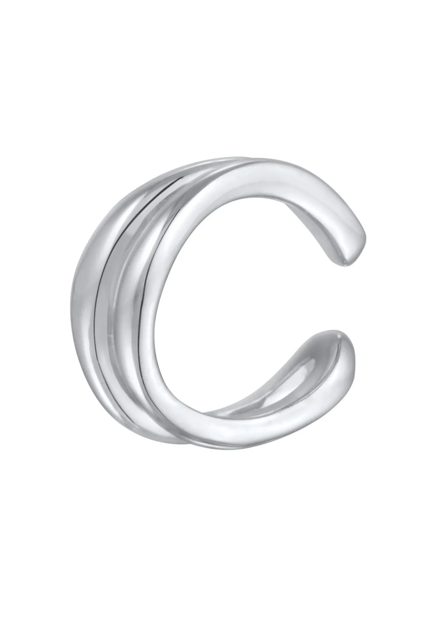Elli PREMIUM Dames Oorklem Organisch Ontwerp In 925 Sterling Zilver
