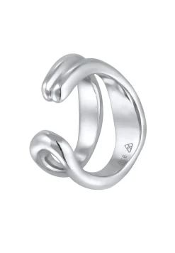 Elli PREMIUM Dames Oorklem Organisch Ontwerp In 925 Sterling Zilver