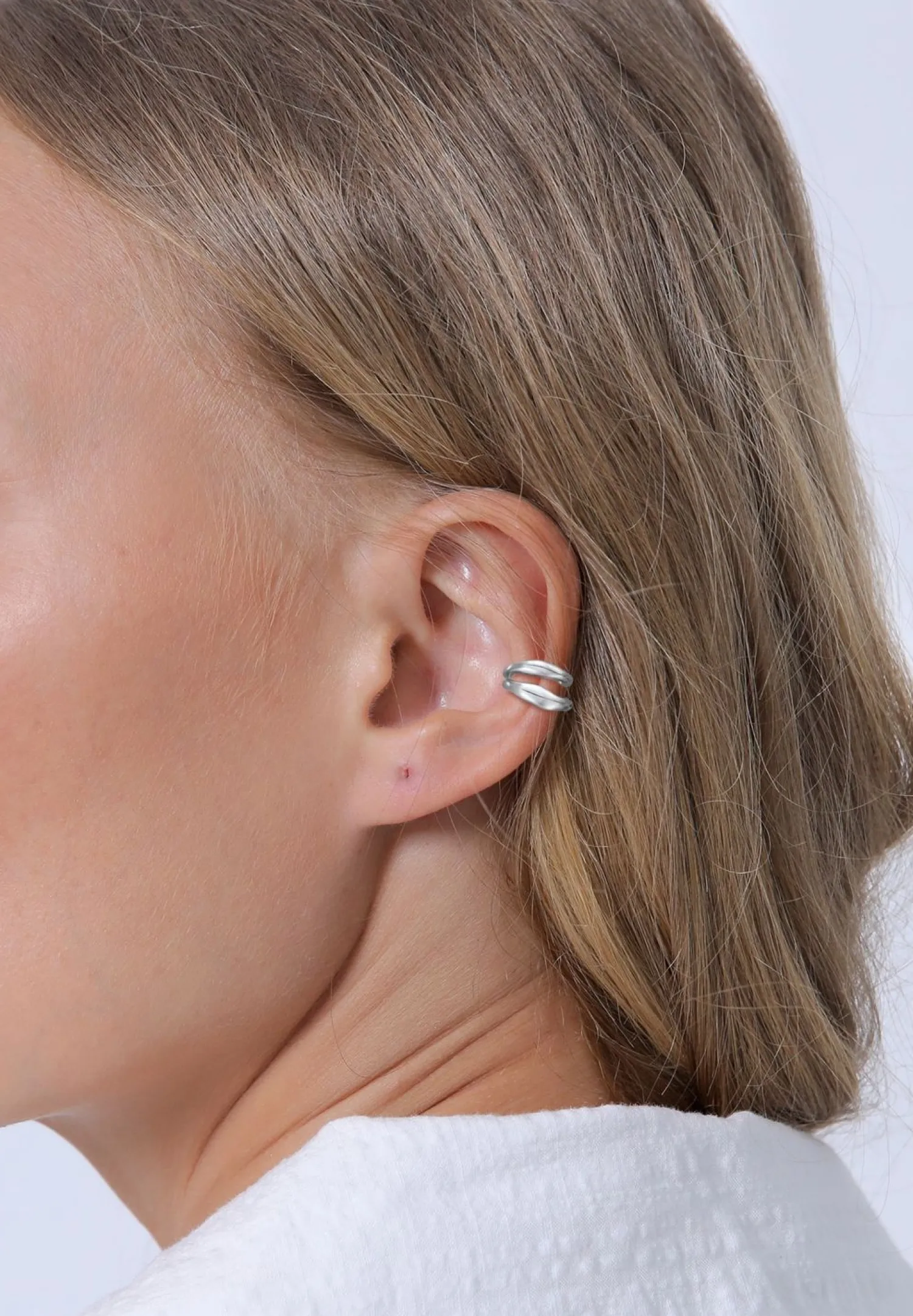 Elli PREMIUM Dames Oorklem Organisch Ontwerp In 925 Sterling Zilver