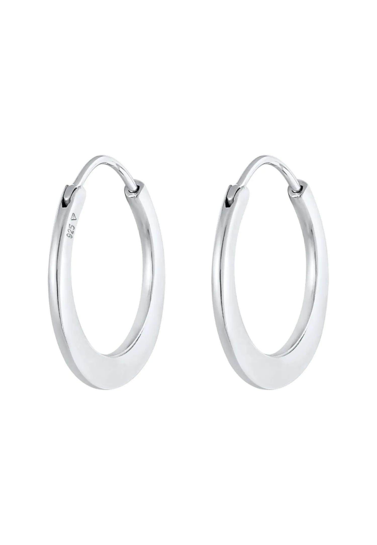 Elli PREMIUM Oorbellen Dames Creools Basis In 925 Sterling Zilver Verguld