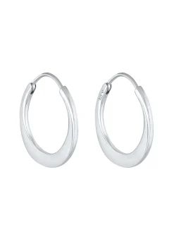 Elli PREMIUM Oorbellen Dames Creools Basis In 925 Sterling Zilver Verguld