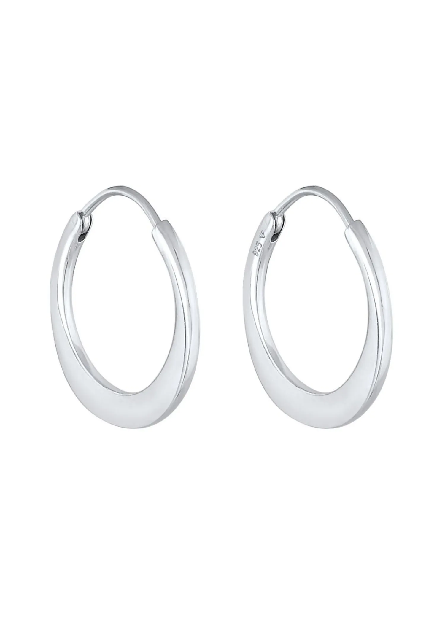 Elli PREMIUM Oorbellen Dames Creools Basis In 925 Sterling Zilver Verguld