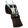 ERBE Manikure Set Taschen-Etui Mit Stecklasche Serie Mountain Bear, Braun, 4-Tlg.
