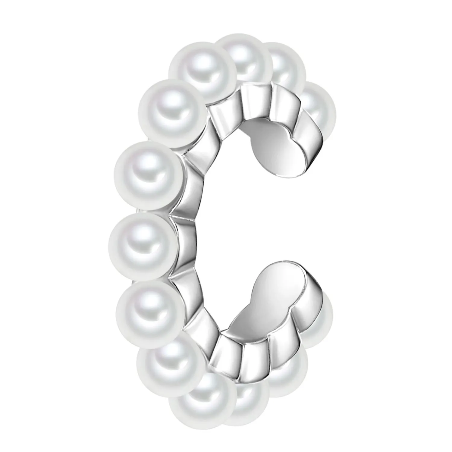 Glanzstücke München Glanzstucke Munchen Zilveren Oor Manchet Sterling Zilver Schelpparels In Zilver