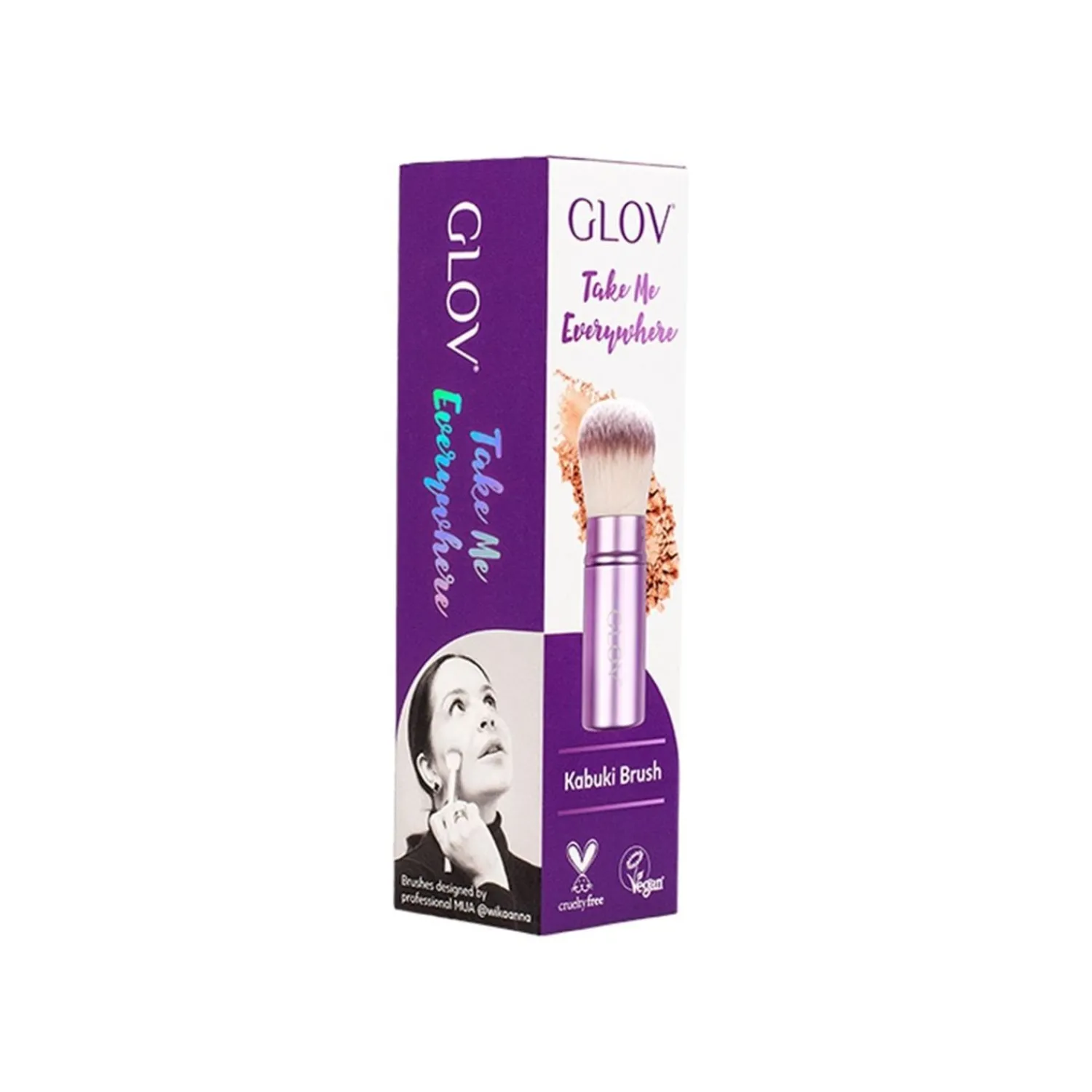 GLOV Kabuki Intrekbare Borstel