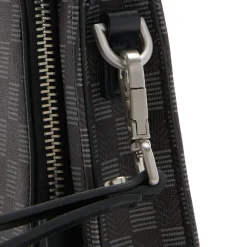 Guess Jet Set Heren Clutch/Crossbody Tas Kunstleer - Zwart