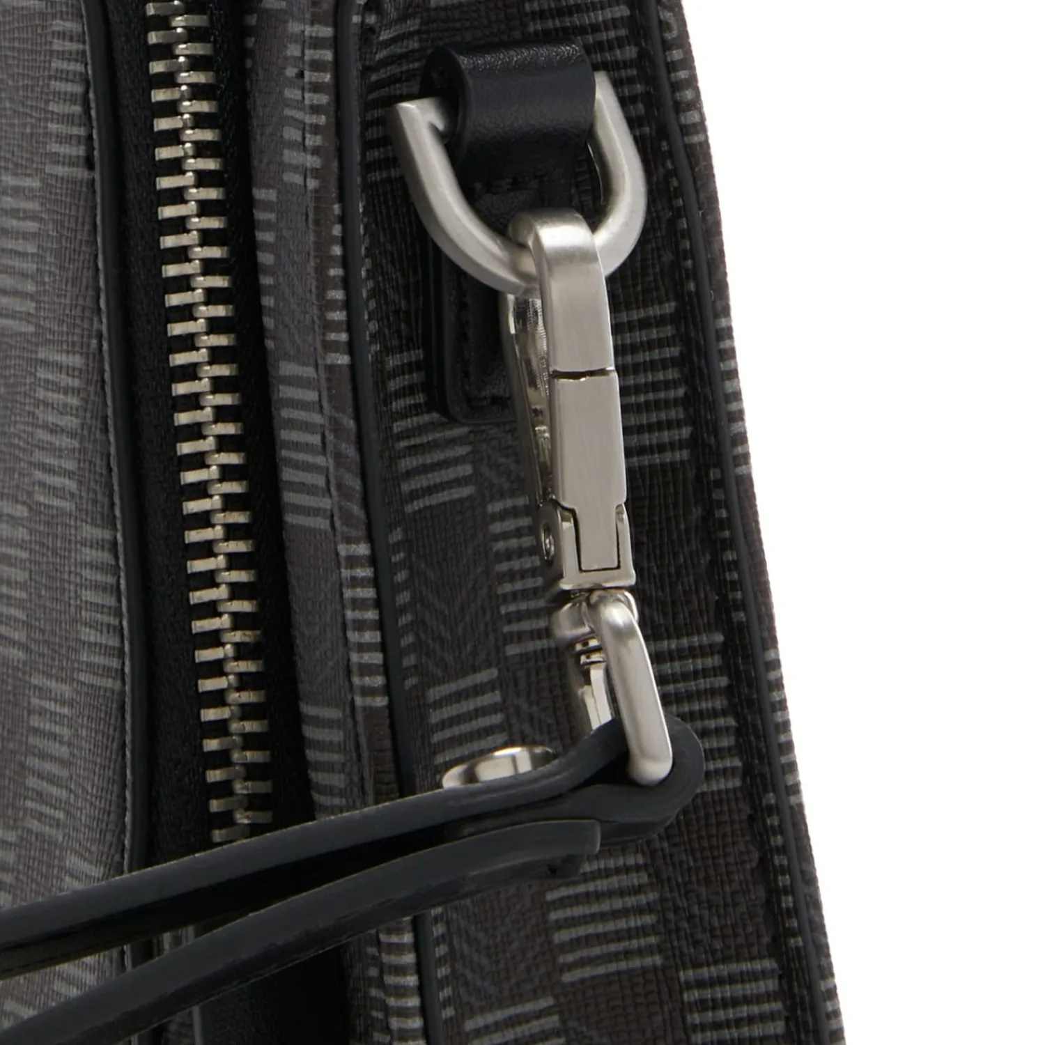 Guess Jet Set Heren Clutch/Crossbody Tas Kunstleer - Zwart