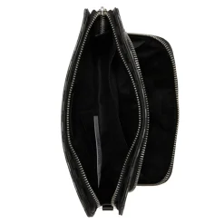 Guess Jet Set Heren Clutch/Crossbody Tas Kunstleer - Zwart