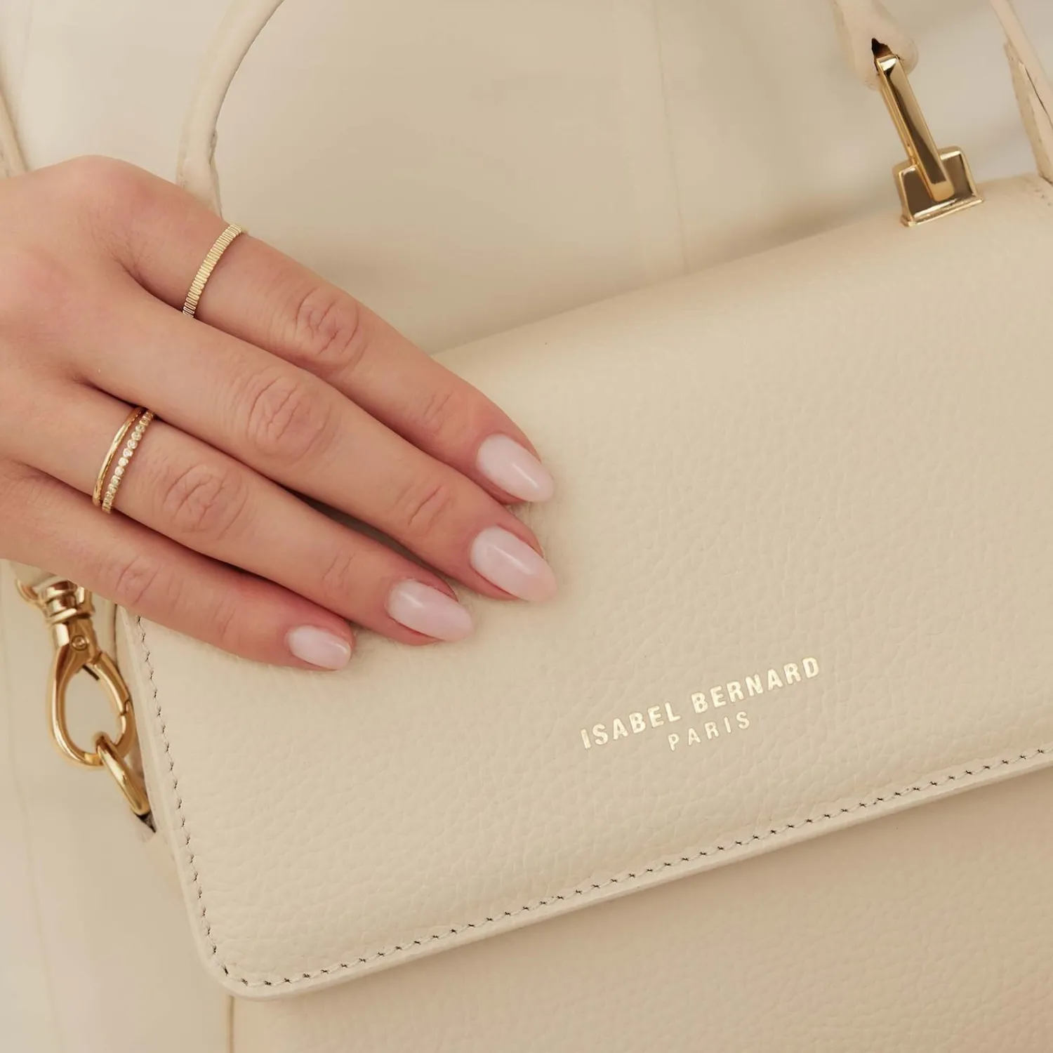 Isabel Bernard Femme Forte Dames Handtas Leeg - Beige