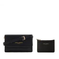 Isabel Bernard Cadeau D'Isabel Dames Crossbody Tas Leer - Zwart