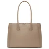 Isabel Bernard Honore Dames Handtas Leer - Taupe