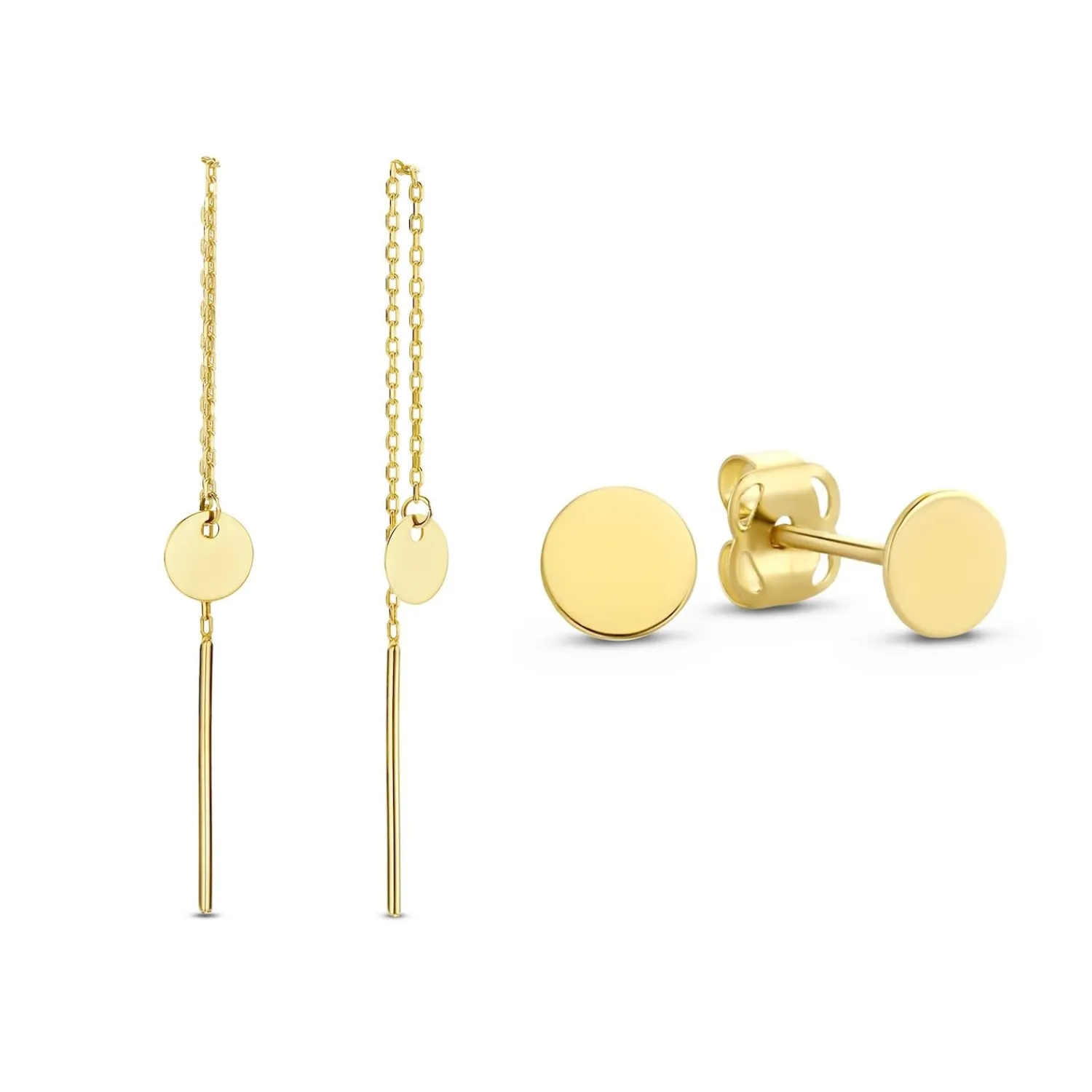 Isabel Bernard Cadeau D'Isabel Dames Giftset/Oorbellen/Oorhangers/Oorknoppen Goud - Goud