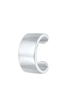 KUZZOI Heren Enkele Oorklem Basis Trend Blogger In 925 Sterling Zilver