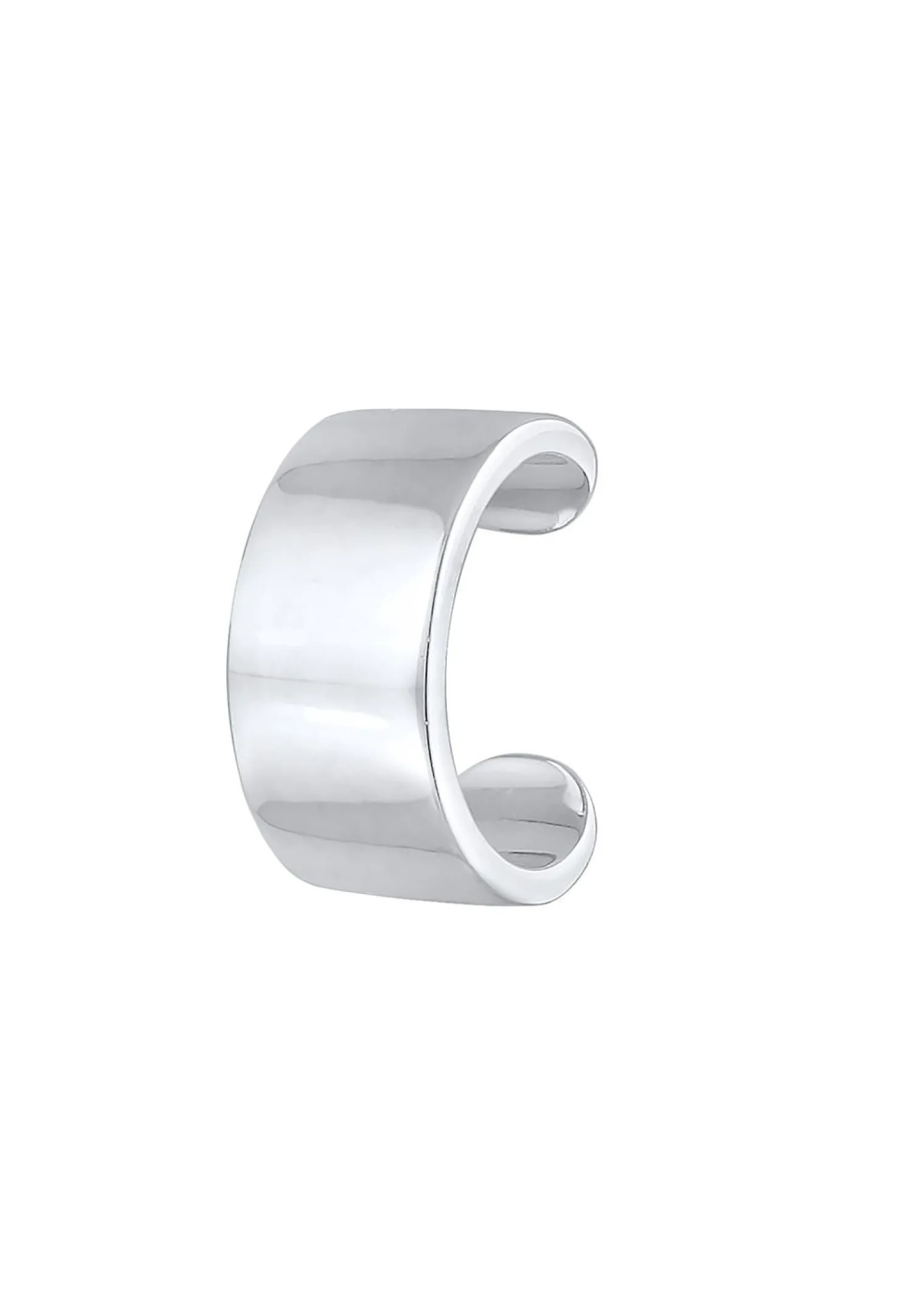 KUZZOI Heren Enkele Oorklem Basis Trend Blogger In 925 Sterling Zilver