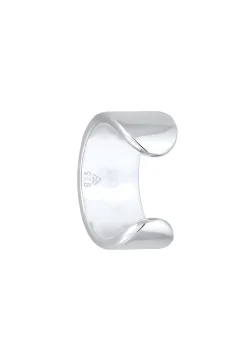 KUZZOI Heren Enkele Oorklem Basis Trend Blogger In 925 Sterling Zilver