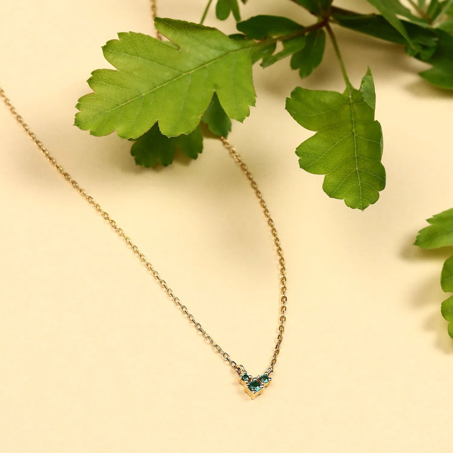 Live Diamond Ketting Geelgoud 375