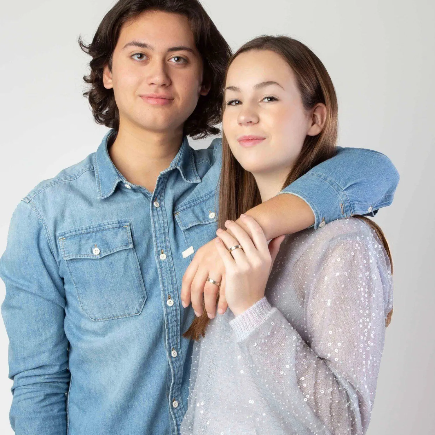 Lucardi Ring 'Zaragoza' Zilver - Zilverkleurig-Goudkleurig