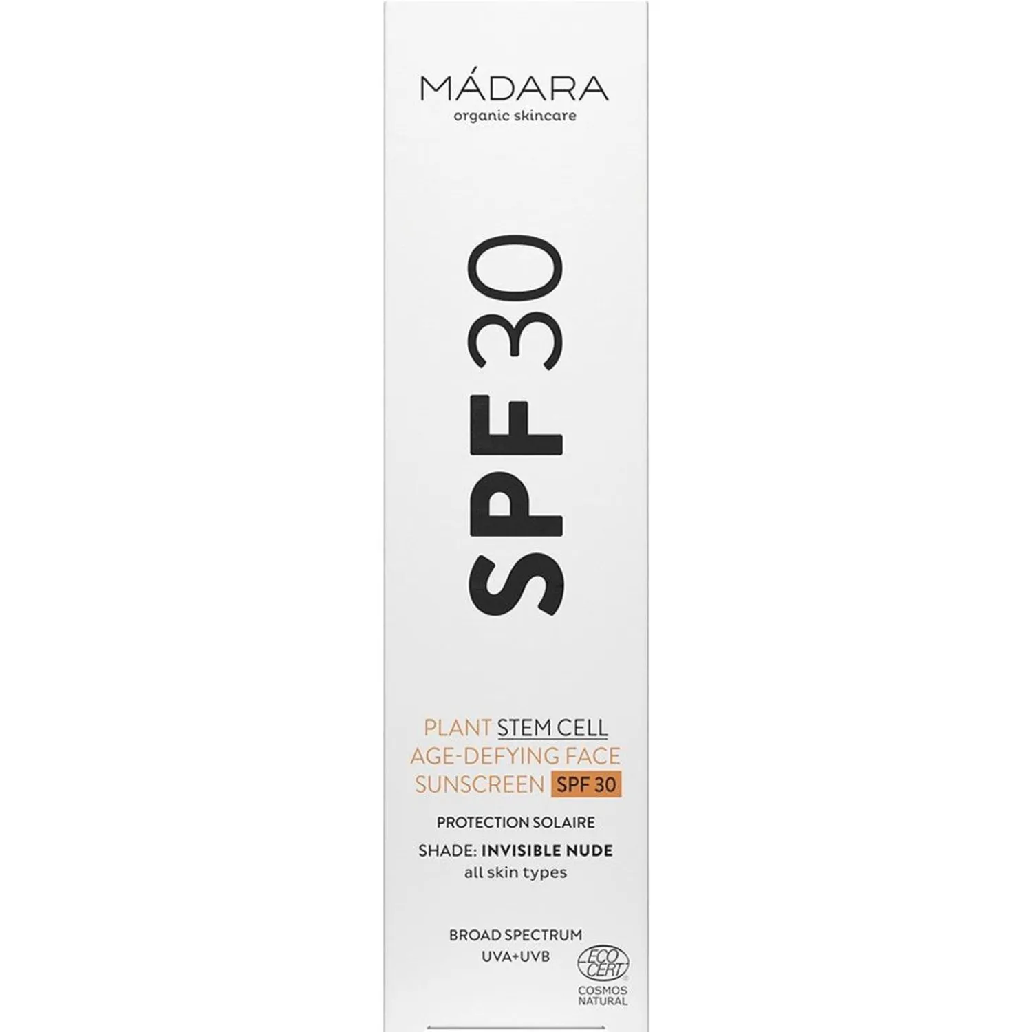 MÁDARA Madara Plantaardige Stamcel Plantaardige Stamcel Age-Tarting Face Sunscreen Spf 30