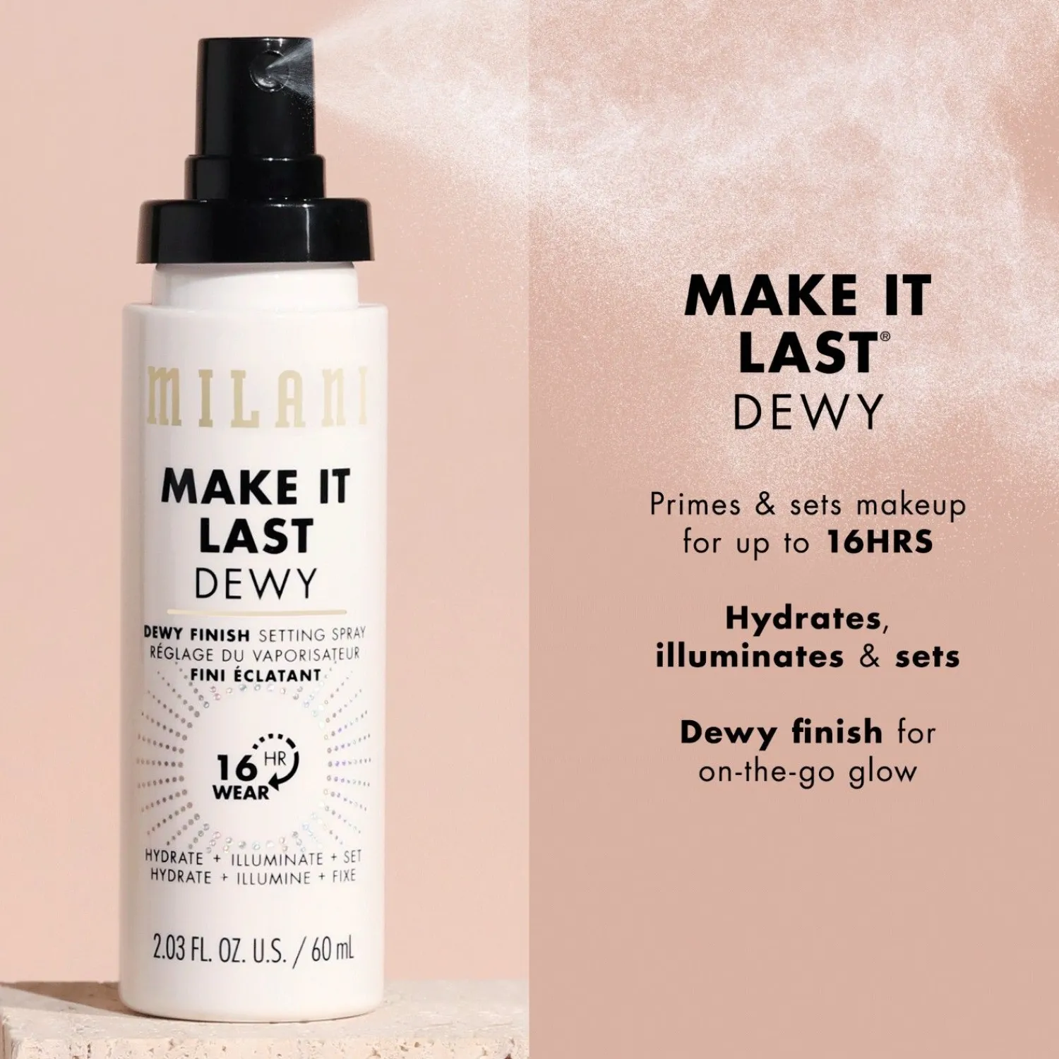 Milani Dewey Finish-Setting Spray