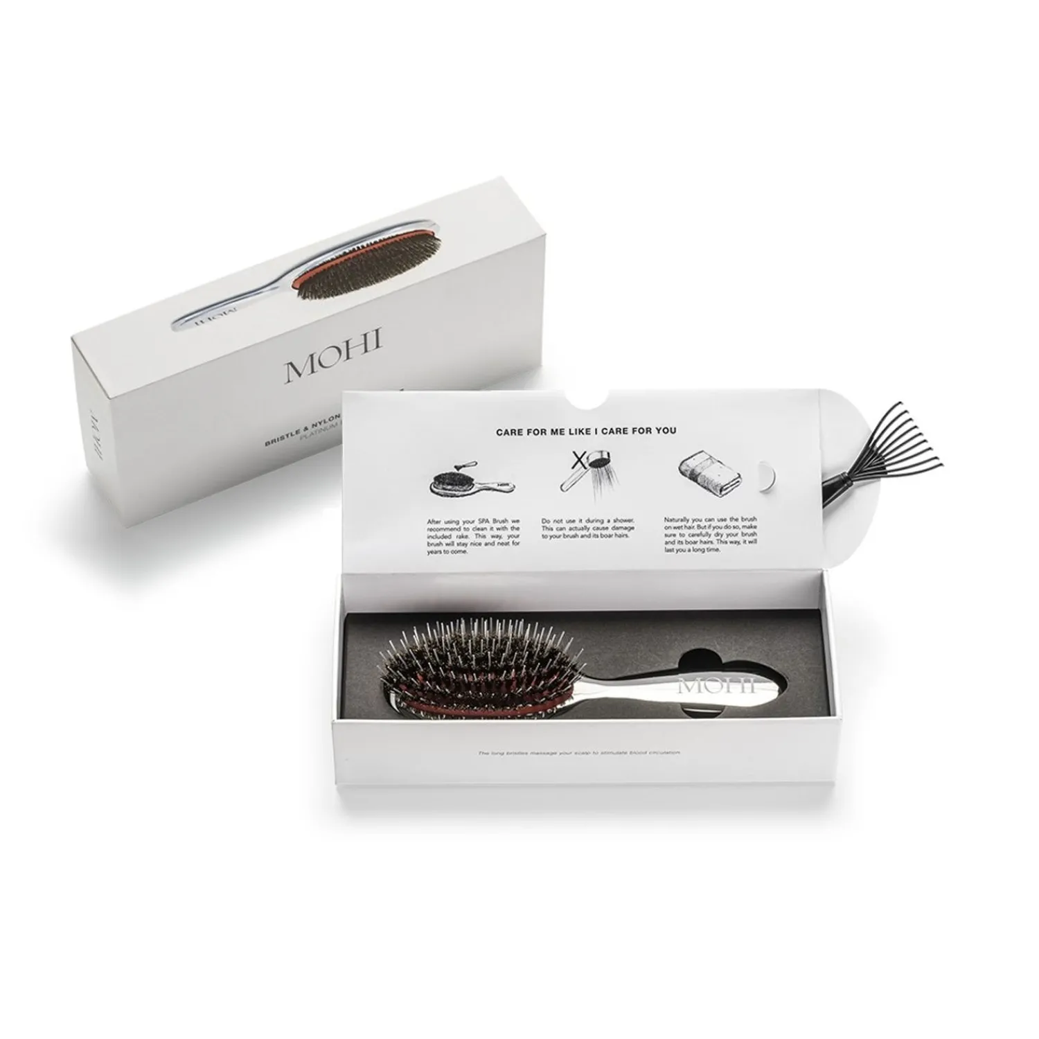 MOHI Hair Care Bristle & Nylon Spa Brush Xs Platinum-Editie